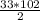 \frac{33*102}{2}