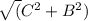 \sqrt(C^2+B^2)
