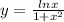 y = \frac{lnx}{1+x^2}