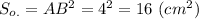 S_{o.}=AB^2=4^2=16\ (cm^2)