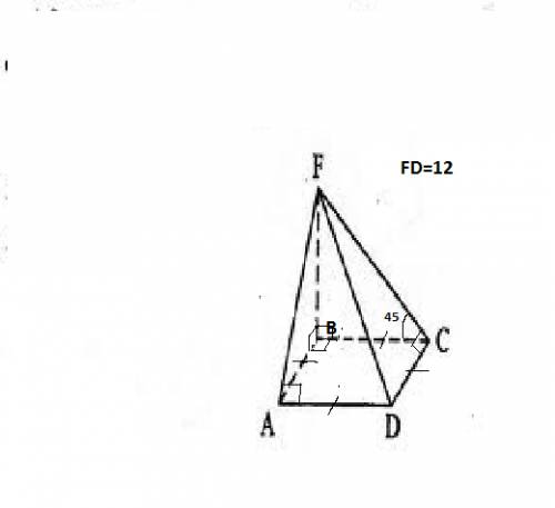 Если можно,с рисунком : ] 1) основанием пирамиды является квадрат,одно из боковых ребер перепендикул