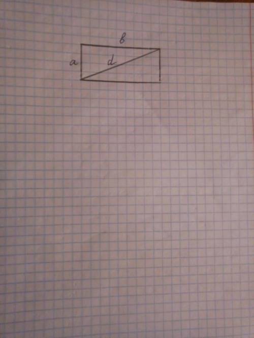 Периметр прямоугольника равен 22, а площадь равна 10,5. найдите диагональ этого прямоугольника.