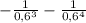 - \frac{1}{0,6^{3}} -\frac{1}{0,6^{4}}