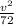 \frac{v^{2}}{72}