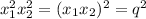 x_1^2x_2^2=(x_1x_2)^2=q^2