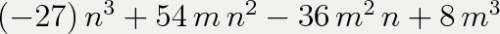 Представте в виде многочлена используя формулы возведение в куб суммы и разности: 1)(2m-3n)^3 2)(5b+
