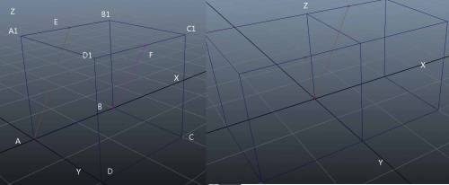 Вкубе авсdа1в1с1d1 точки е,f середины ребер соответственно а1в1 и с1d1. найдите косинус угла прямыми
