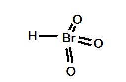 Нарисуйте ! структурную формулу hbro3. !