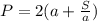 P=2(a+\frac{S}{a})