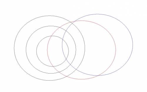Решить : изобразить посредством круговых схем эйлера соотношения между понятиями: a - сын, b - внук,