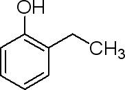 Структурные формулы 1,2-дигидроксибензол и 2-этилфенол