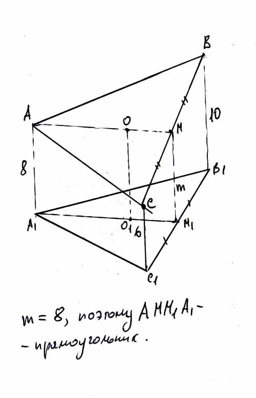 Вершина треугольника отдалённая от площади,которая не пересекает его соответственно на 6 м,8м.10 м. 