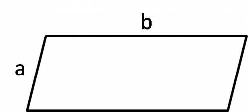 Нарисуйте параллелограмм, обозначьте длины его сторон буквами и составить формулу периметра параллел