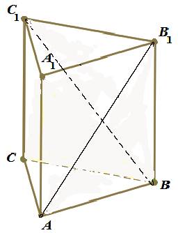 Сторона основания правельной треугольной призмы равна 6 см а диагональ боковой грани равна 10 см най