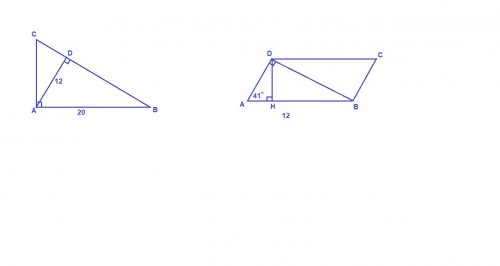 1.в прямоугольном треугольнике авс угол а-90 градусов, ав-20 см, высота ад равна 12 см.найдите ас и 