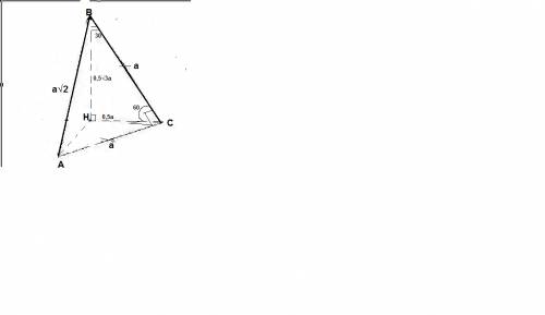 Через катет равнобедренного прямоугольного треугольника проведена плоскость,которая образует с плоск