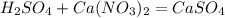 H_2SO_4 + Ca(NO_3)_2 = CaSO_4 