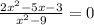 \frac{2x^2-5x-3}{x^2-9}=0