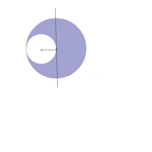 Видстань миж центрами двох кил яки мають внутришний дотик доривнює 48 см.знайти радиус цих кіл ,якщо