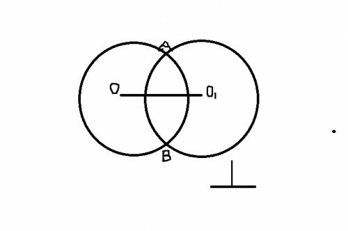 Докажите что если две окружности с центрами о и о1 пересекаются в точках а и в, то ав _|_ оо1