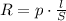  R=p\cdot \frac{l}{S}