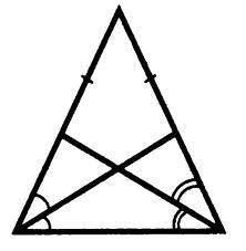 Постройте треугольник, вершинами которого являются: а)основания биссектрис углов данного треугольник
