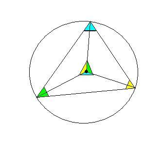 Два угла треугольника равны 60 и 80 градусов. найдите градусные меры дуг, на которые вершины данного