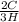 \frac{2C}{3H}