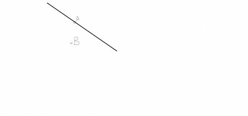 1)проведите прямую.отметьте какую- нибудь точку а,лежащую на прямой,и точку в,не лежащую на прямой.
