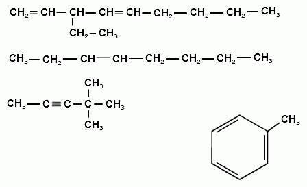 1. написать структурные формулы веществ: а) 3-этилнонандиен-1,4 б) октен-3 в) 4,4-диметилпентин-2 г)
