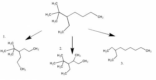 Складіть структурні формули 3-етил-2,2-диметилгептану та трьох його ізомерів,назвіть ці сполуки.