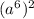 (a^6)^2