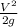 \frac{V^{2}}{2g}