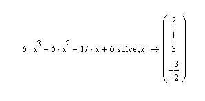 Найдите действительности корни уравнений 6x^3-5x^2-17x+6=0