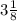 3 \frac{1}{8} 