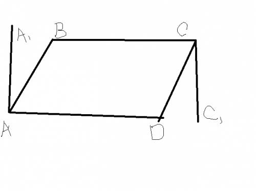 Ядаже не понимаю,какой должен быть рисунок( через вершины а и с параллелограмма abcd проведены парал