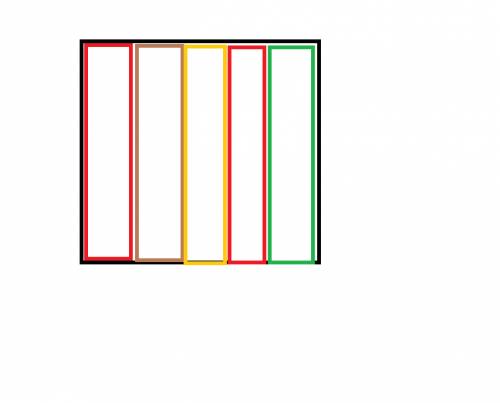 Всередине квадрата со стороной 6 разместили 5 одинаковых прямоугольников. стороны каждого прямоуголь