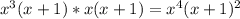 x^{3}(x+1)*x(x+1)=x^{4}(x+1)^{2}