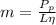 m=\frac{P_{p}}{L\eta}