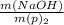 \frac{m(NaOH)}{m(p)_2}