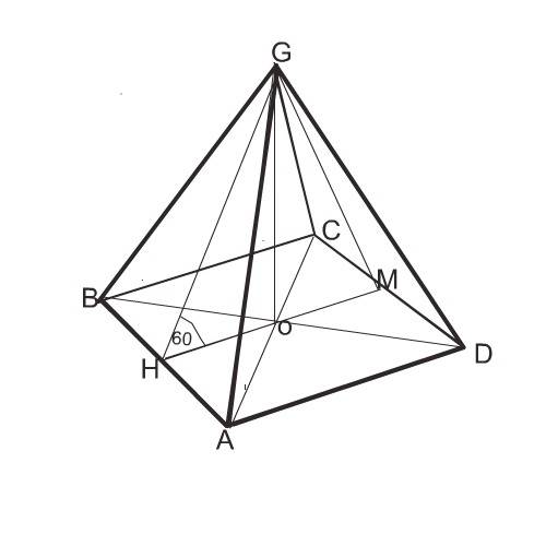 1.в правильной 4угольной пирамиде боковое ребро равно 10 см.найдите площадь боковой поверхности пира