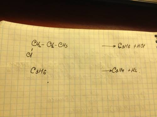 Как из 1-хлорпропана получить пропен? как из пропена получить пропин?