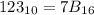 123_{10}=7B_{16}