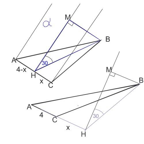 Длины сторон треугольника авс соответственно равны: вс=15см,ав=13см,ас=4см.через сторону ас проведен