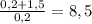 \frac{0,2+1,5}{0,2}=8,5