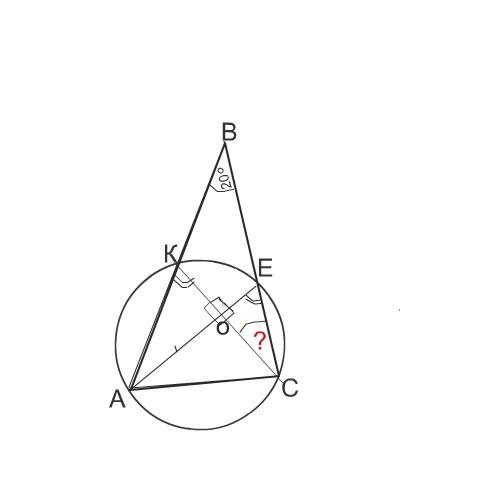 Окружность проходит через вершины а и с треугольника авс и пересекает его стороны ав и вс в точках к