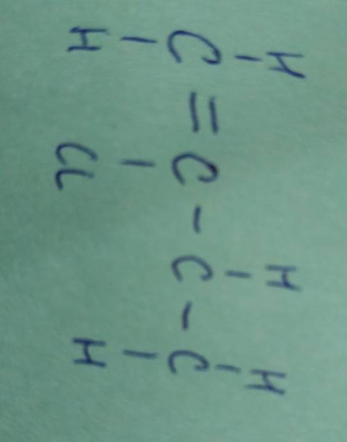Нарисуйте структурную формулу хлоропрена ch2=ccl-ch=ch2