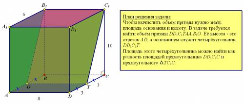 Точки o и t- соответственно середины рёбер ab и cd прямоугольного параллелепипеда abcda1b1c1d1, у ко