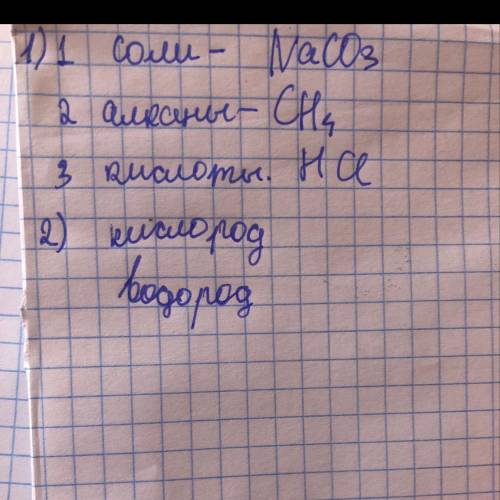 1)установите соответствие между классом/группой и формулой вещества 1)соли 1)co 2)алканы 2)hci 3)кис