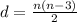 d = \frac{n(n - 3)}{2}